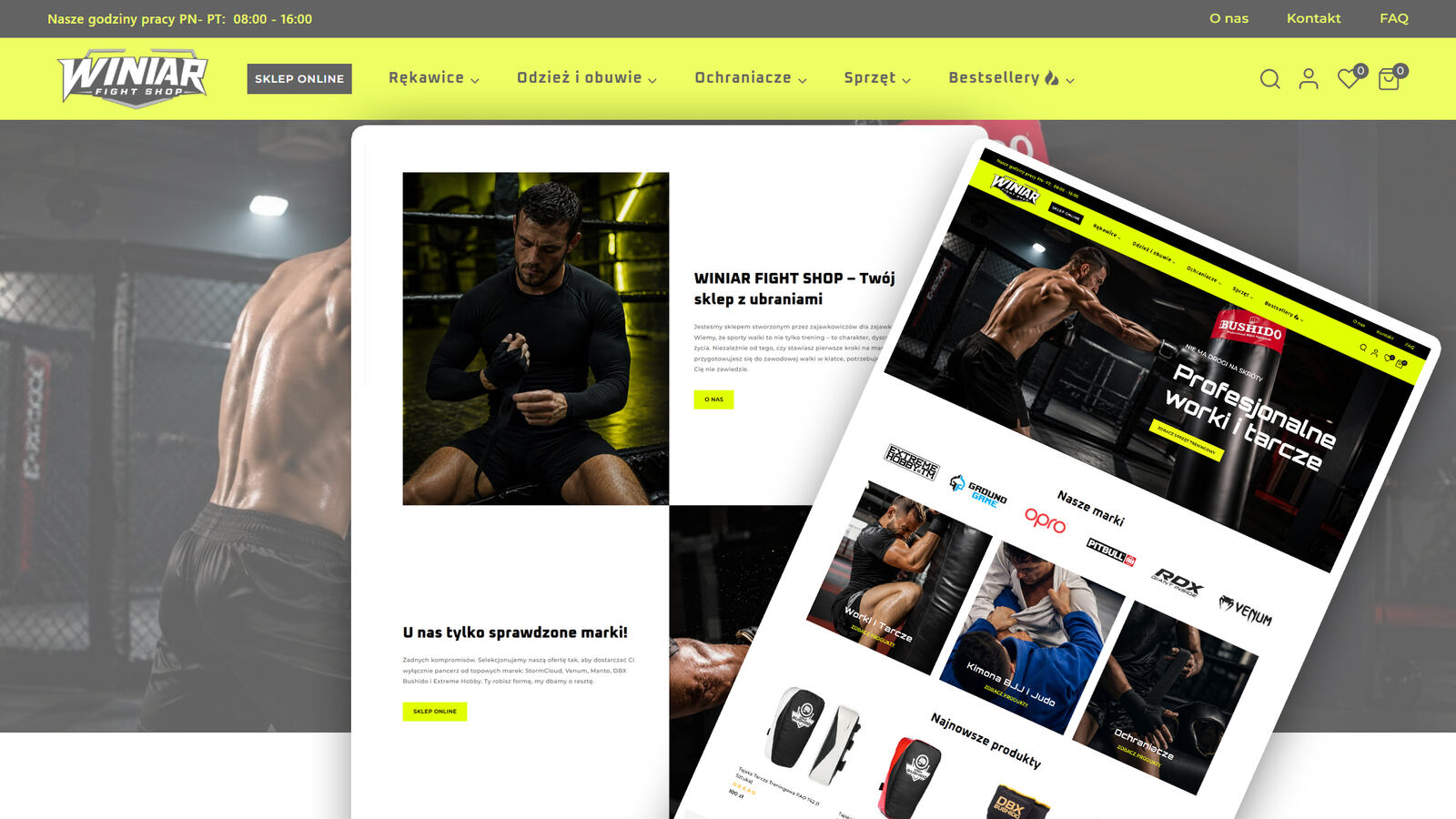 Podgląd realizacji Winiar Fight Shop